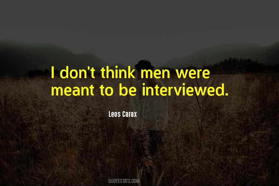 Leos Carax Quotes #1133541