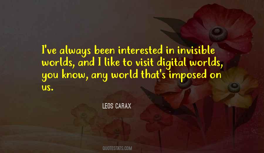 Leos Carax Quotes #286251