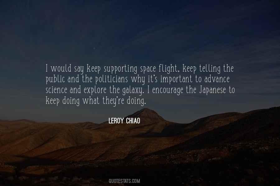 Leroy Chiao Quotes #886175