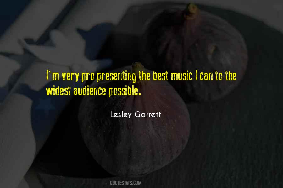 Lesley Garrett Quotes #1013065