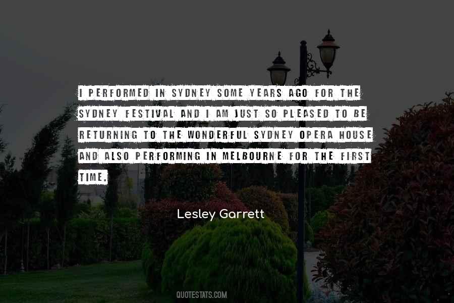 Lesley Garrett Quotes #1792608