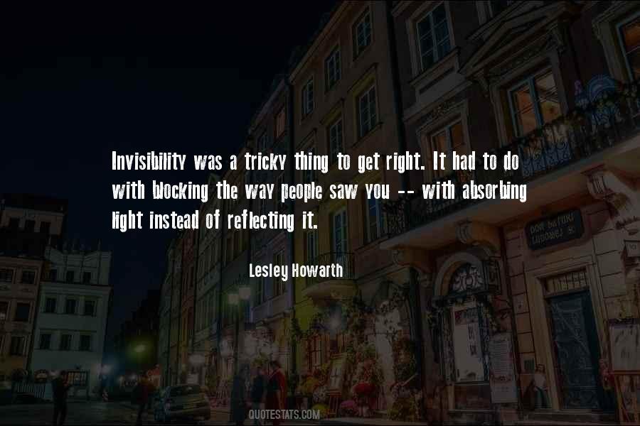 Lesley Howarth Quotes #1151911