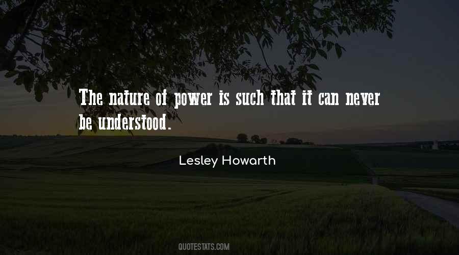 Lesley Howarth Quotes #638049
