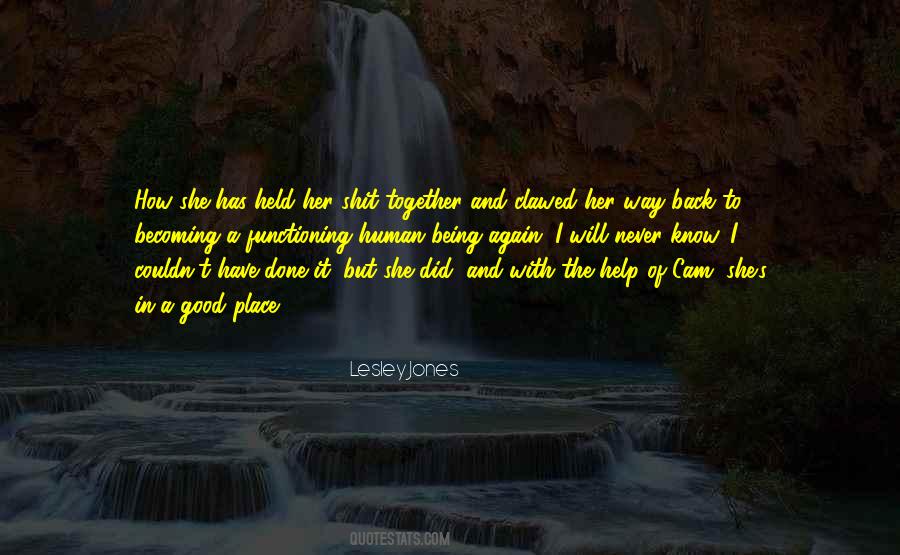 Lesley Jones Quotes #1667959