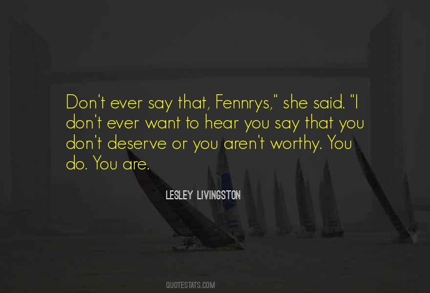 Lesley Livingston Quotes #43808