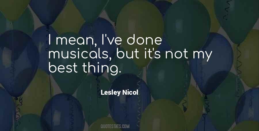 Lesley Nicol Quotes #768422