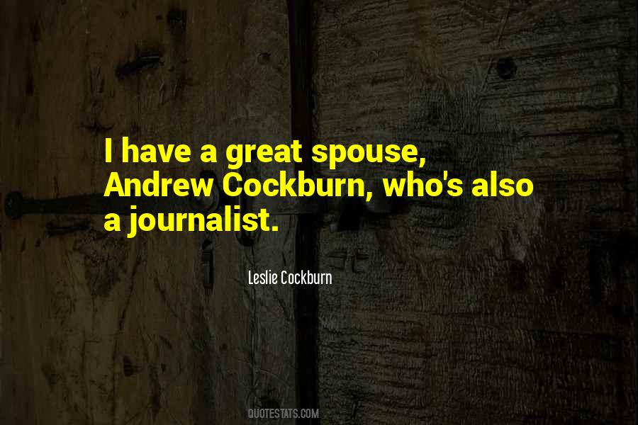 Leslie Cockburn Quotes #1378478