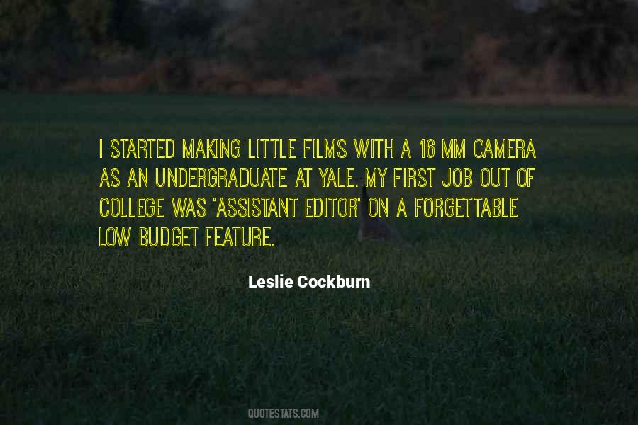 Leslie Cockburn Quotes #540970