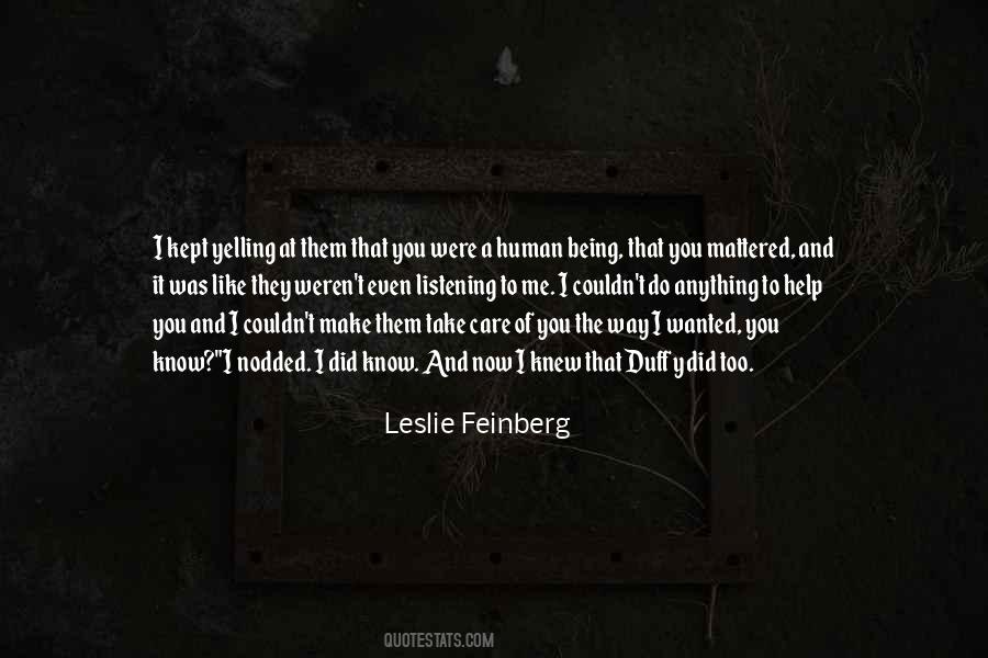 Leslie Feinberg Quotes #759507