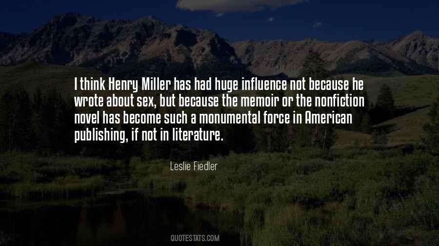 Leslie Fiedler Quotes #1173146