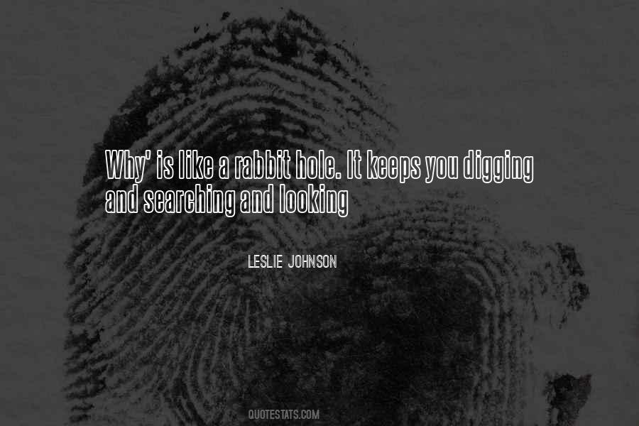 Leslie Johnson Quotes #999641