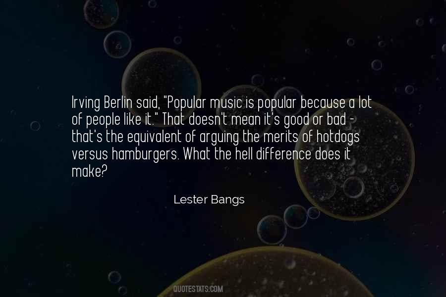 Lester Bangs Quotes #111683