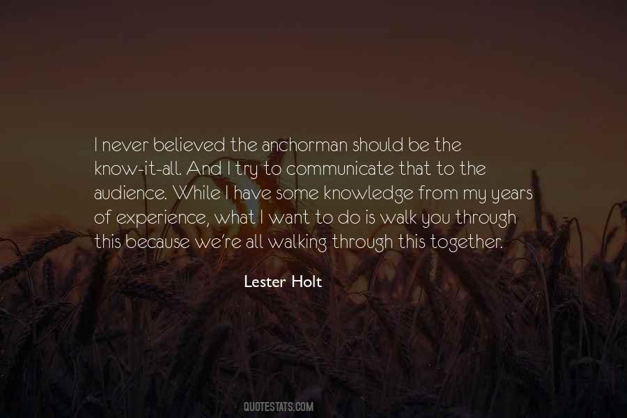 Lester Holt Quotes #375334