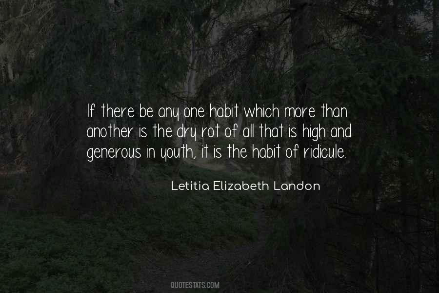 Letitia Elizabeth Landon Quotes #1471032