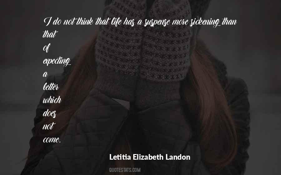 Letitia Elizabeth Landon Quotes #1507666