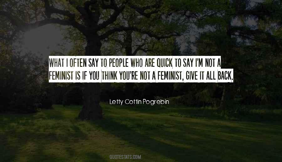Letty Cottin Pogrebin Quotes #1680802