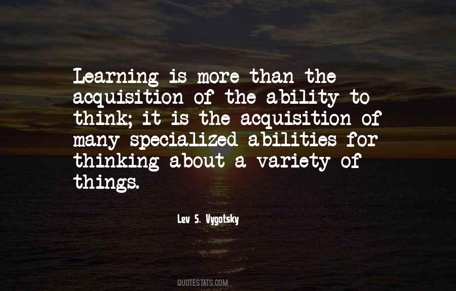 Lev S. Vygotsky Quotes #861843