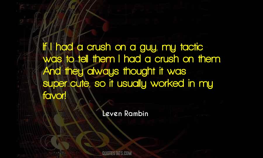 Leven Rambin Quotes #1013383