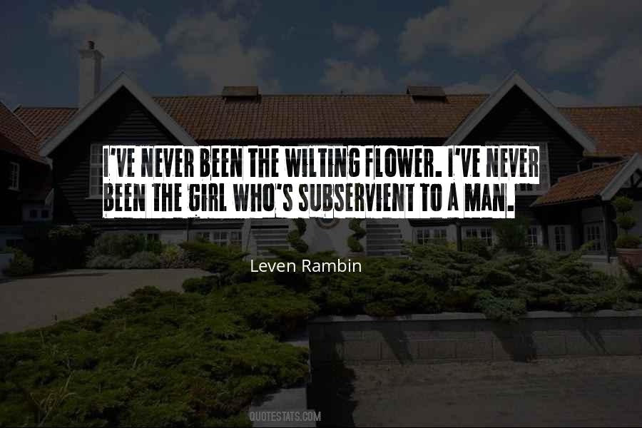 Leven Rambin Quotes #1148398