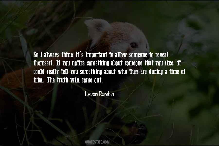 Leven Rambin Quotes #560204