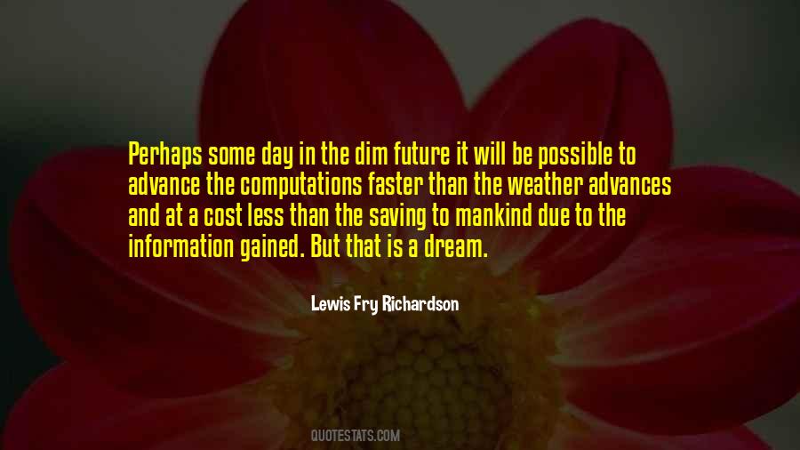 Lewis Fry Richardson Quotes #1705833