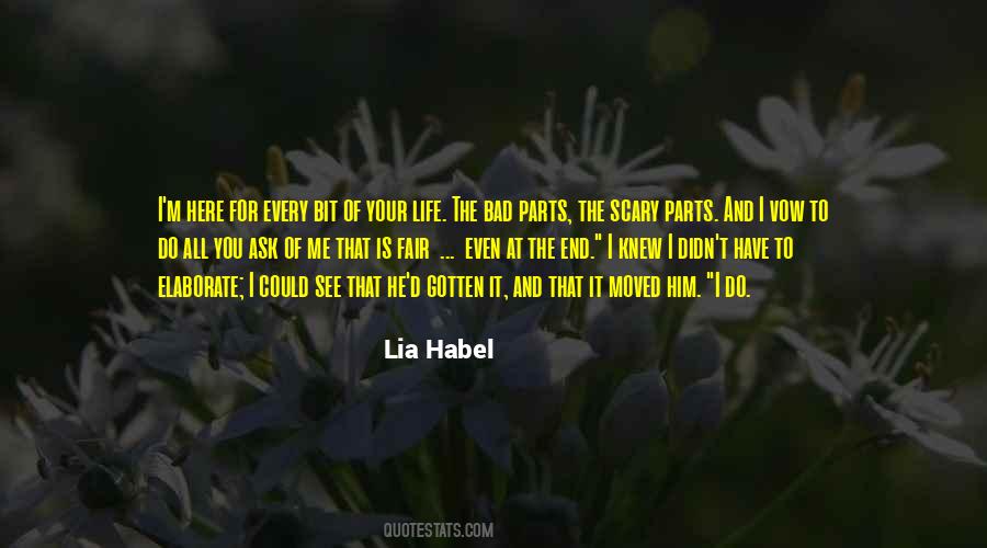 Lia Habel Quotes #298577
