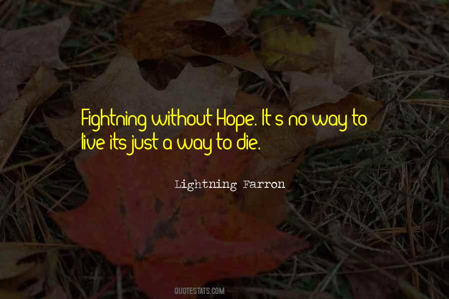 Lightning Farron Quotes #1622555