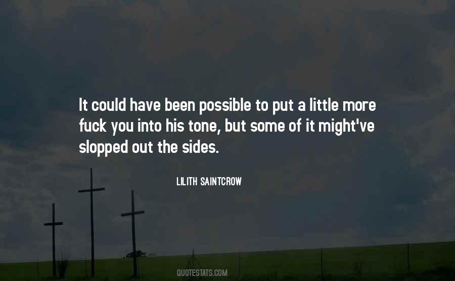 Lilith Saintcrow Quotes #1265706