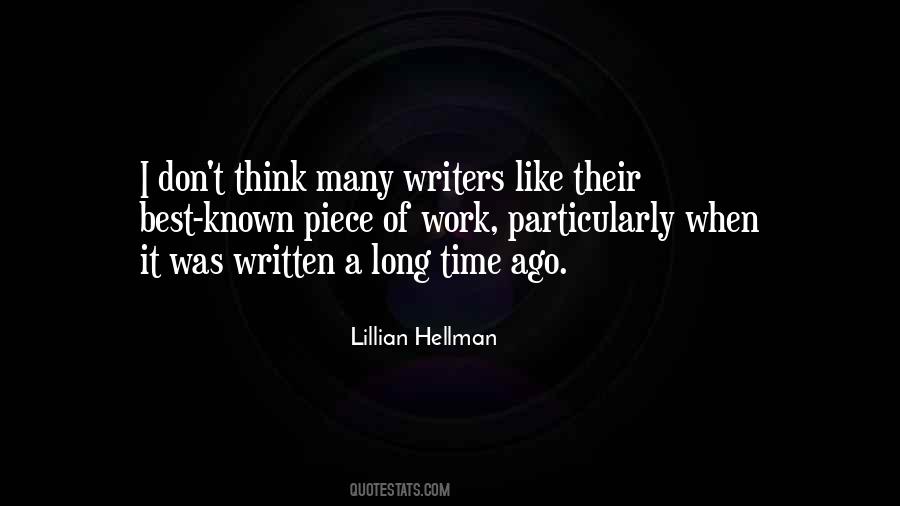 Lillian Hellman Quotes #1859908