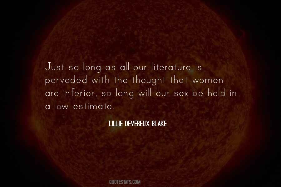 Lillie Devereux Blake Quotes #318009