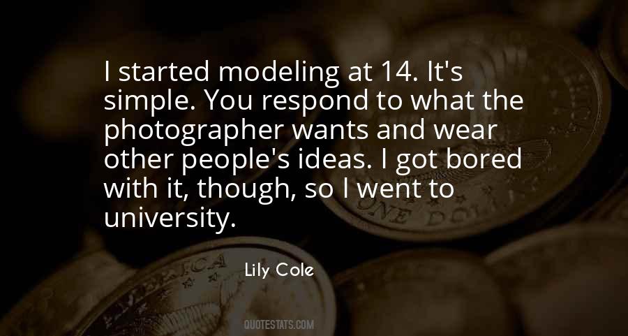 Lily Cole Quotes #215362 Lily Cole Quotes #215362