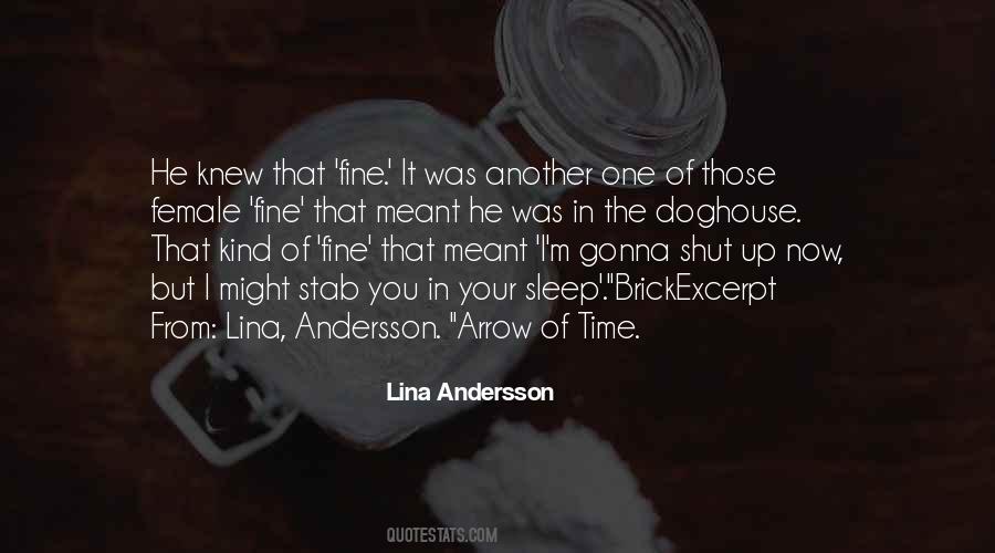 Lina Andersson Quotes #1465687