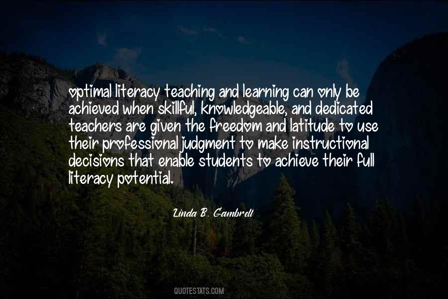 Linda B. Gambrell Quotes #1551965 Linda B. Gambrell Quotes #1551965
