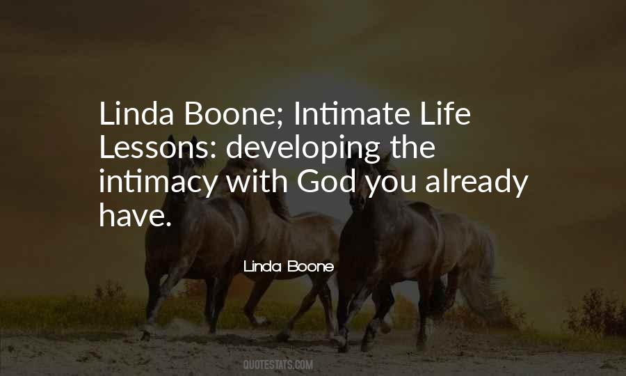 Linda Boone Quotes #1771454