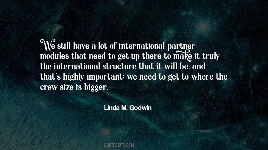 Linda M. Godwin Quotes #1321576