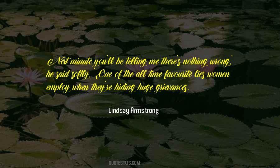 Lindsay Armstrong Quotes #500605