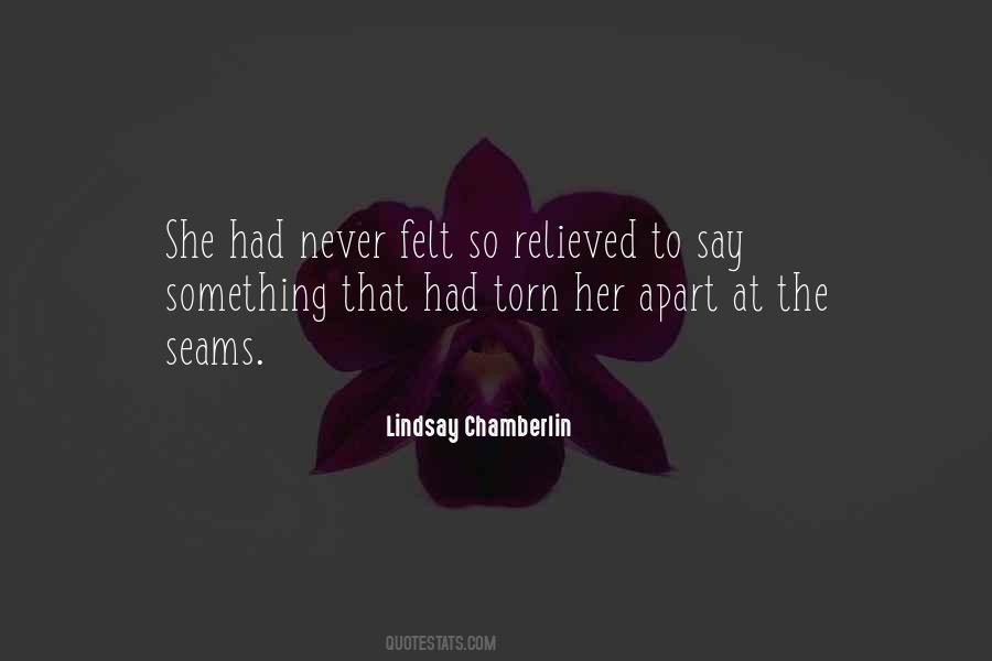 Lindsay Chamberlin Quotes #476280