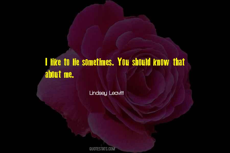 Lindsey Leavitt Quotes #232049