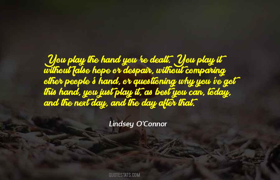 Lindsey O'Connor Quotes #1307132