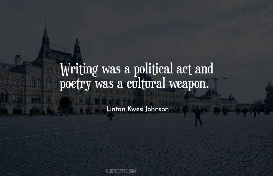 Linton Kwesi Johnson Quotes #791845