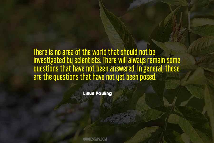 Linus Pauling Quotes #29096