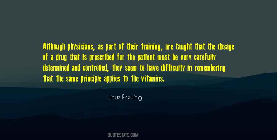 Linus Pauling Quotes #810576