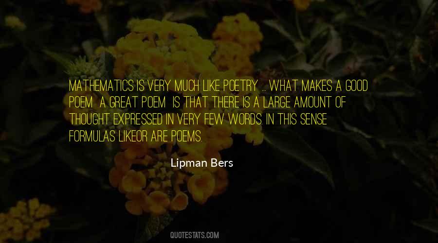 Lipman Bers Quotes #1784864