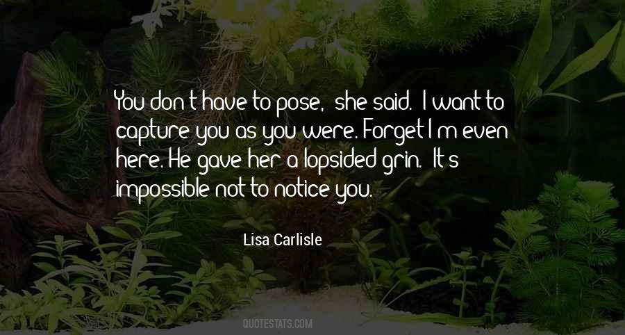 Lisa Carlisle Quotes #1424181