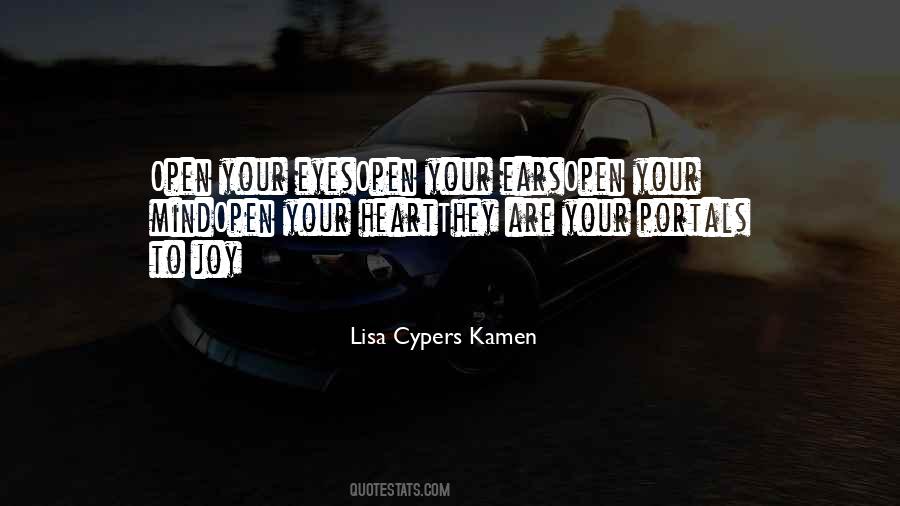 Lisa Cypers Kamen Quotes #61111