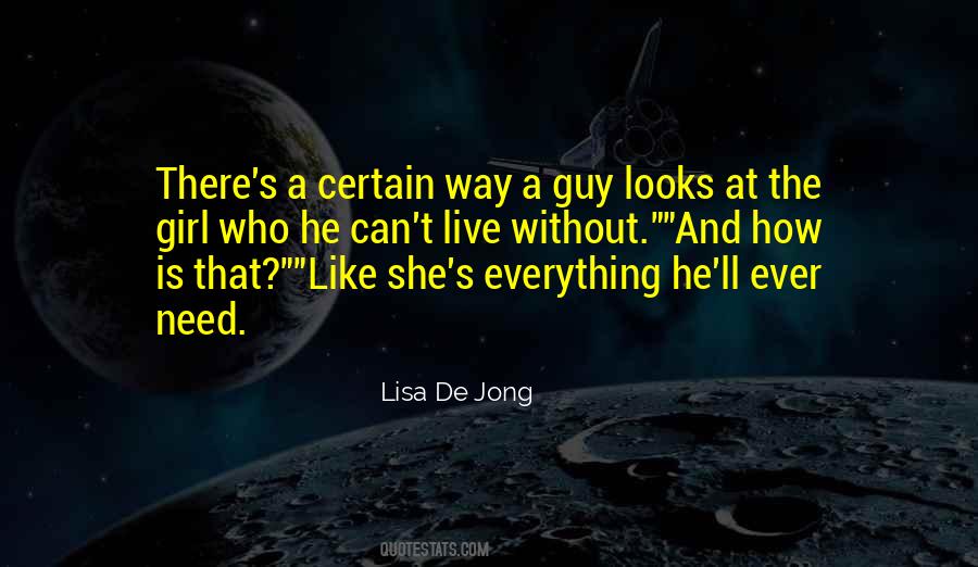 Lisa De Jong Quotes #1278205