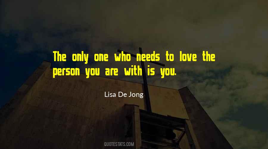 Lisa De Jong Quotes #476495