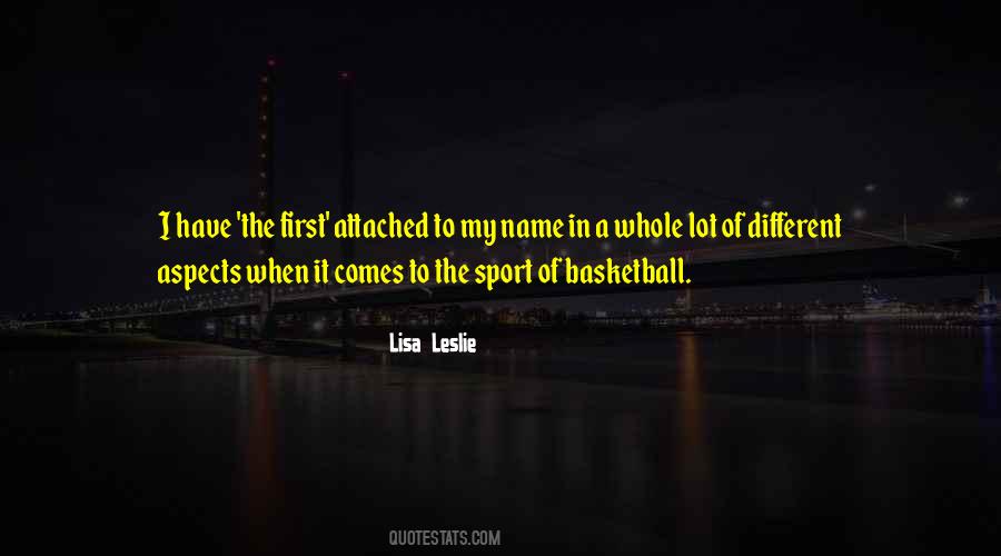 Lisa Leslie Quotes #563272