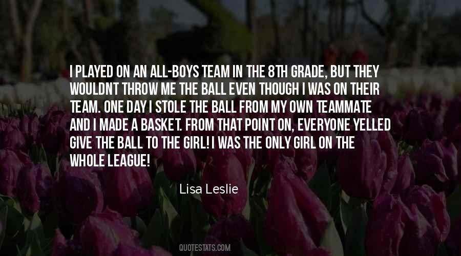 Lisa Leslie Quotes #971425