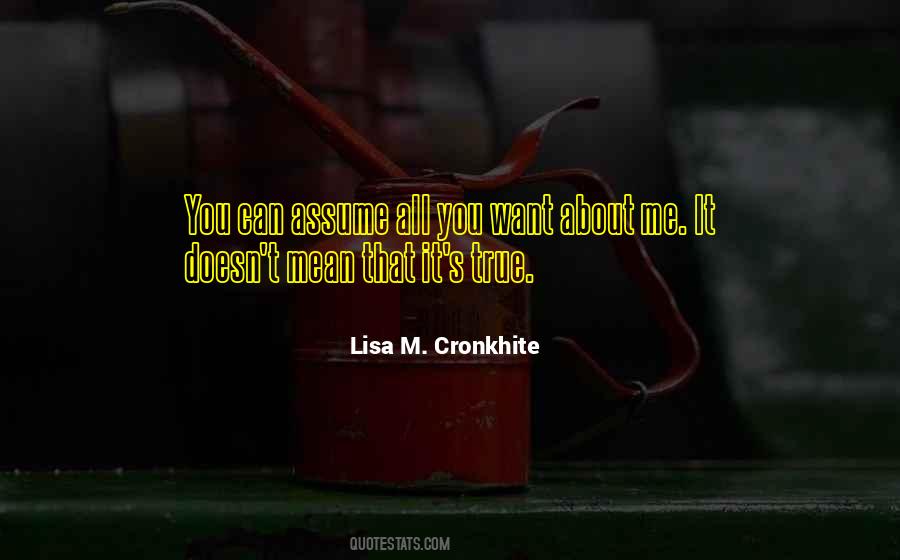 Lisa M. Cronkhite Quotes #544255